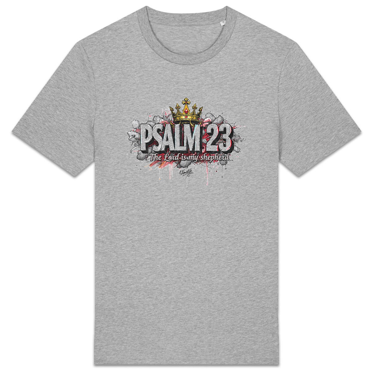 T-shirt Unisexe épais PSALM 23 - Image