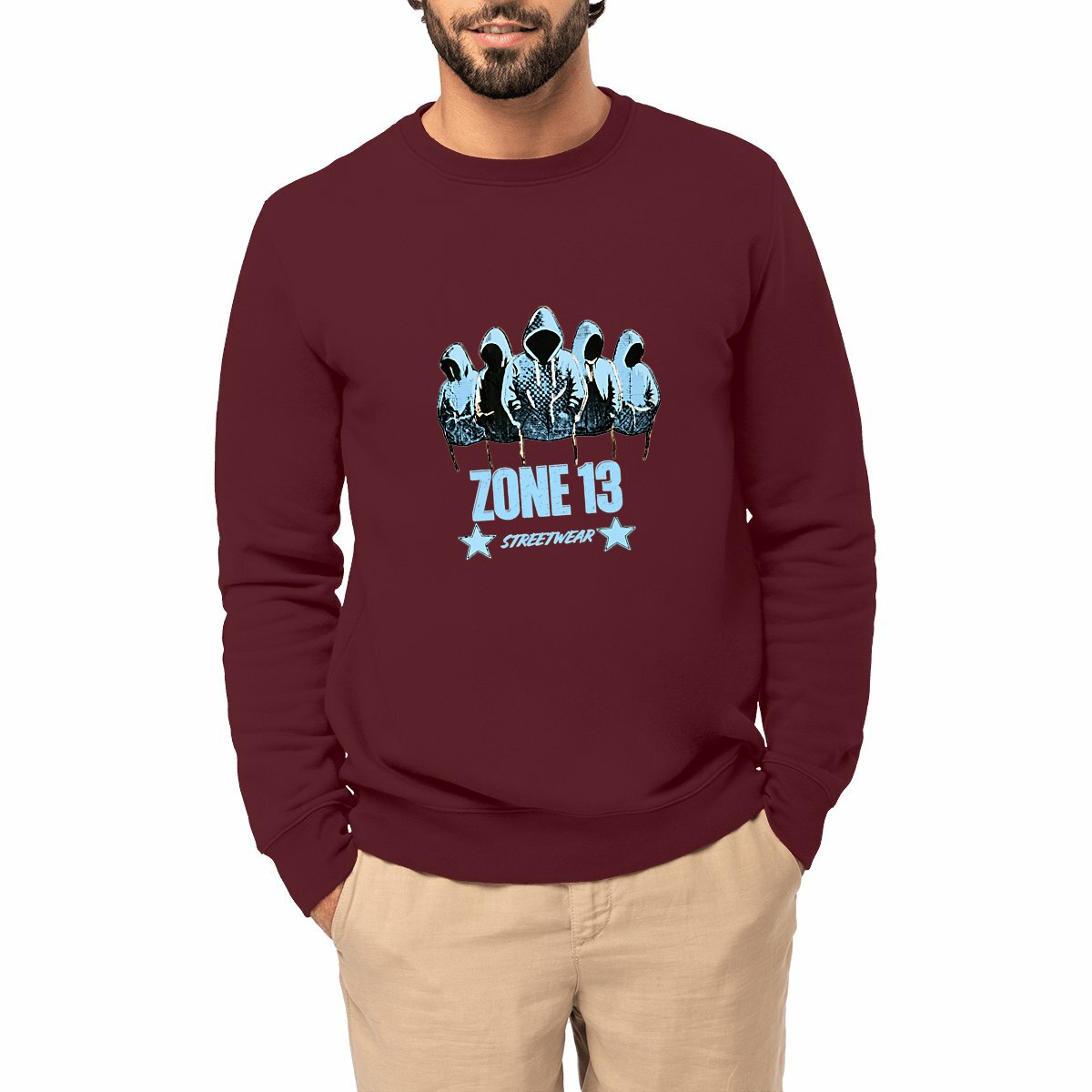 Sweat epais ZONE 13 bleu
