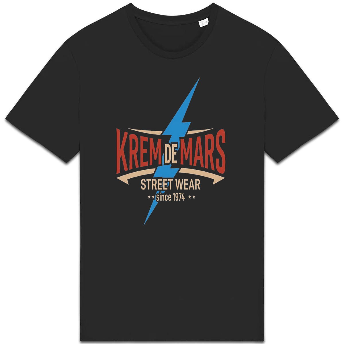 T-shirt unisexe epais KREM DE MARS - Image