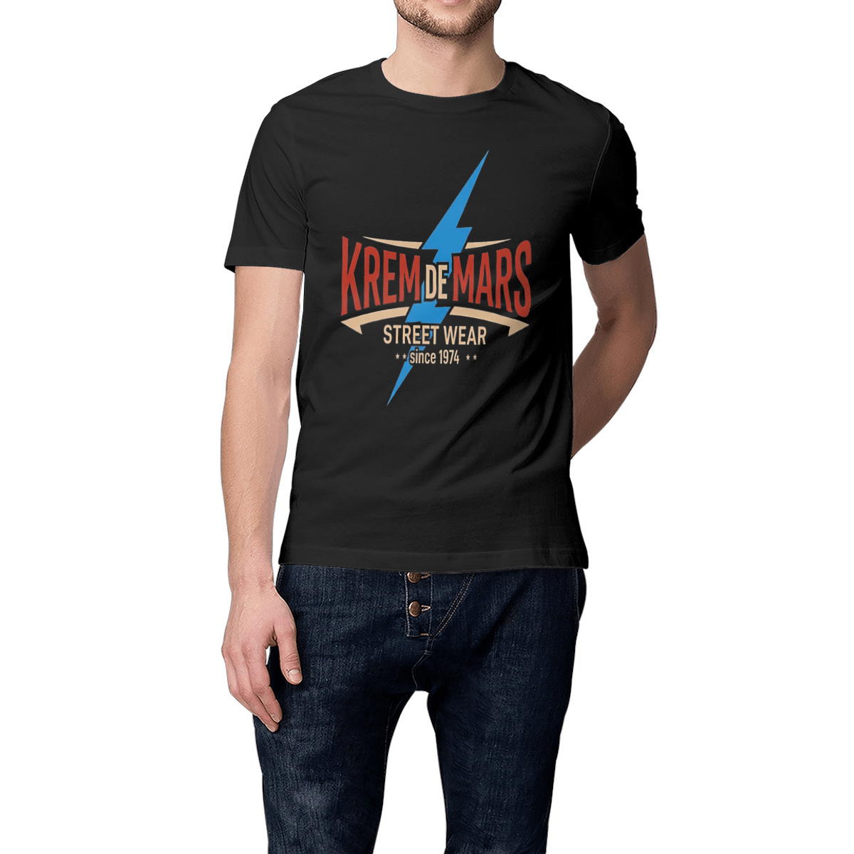 T-shirt unisexe epais KREM DE MARS