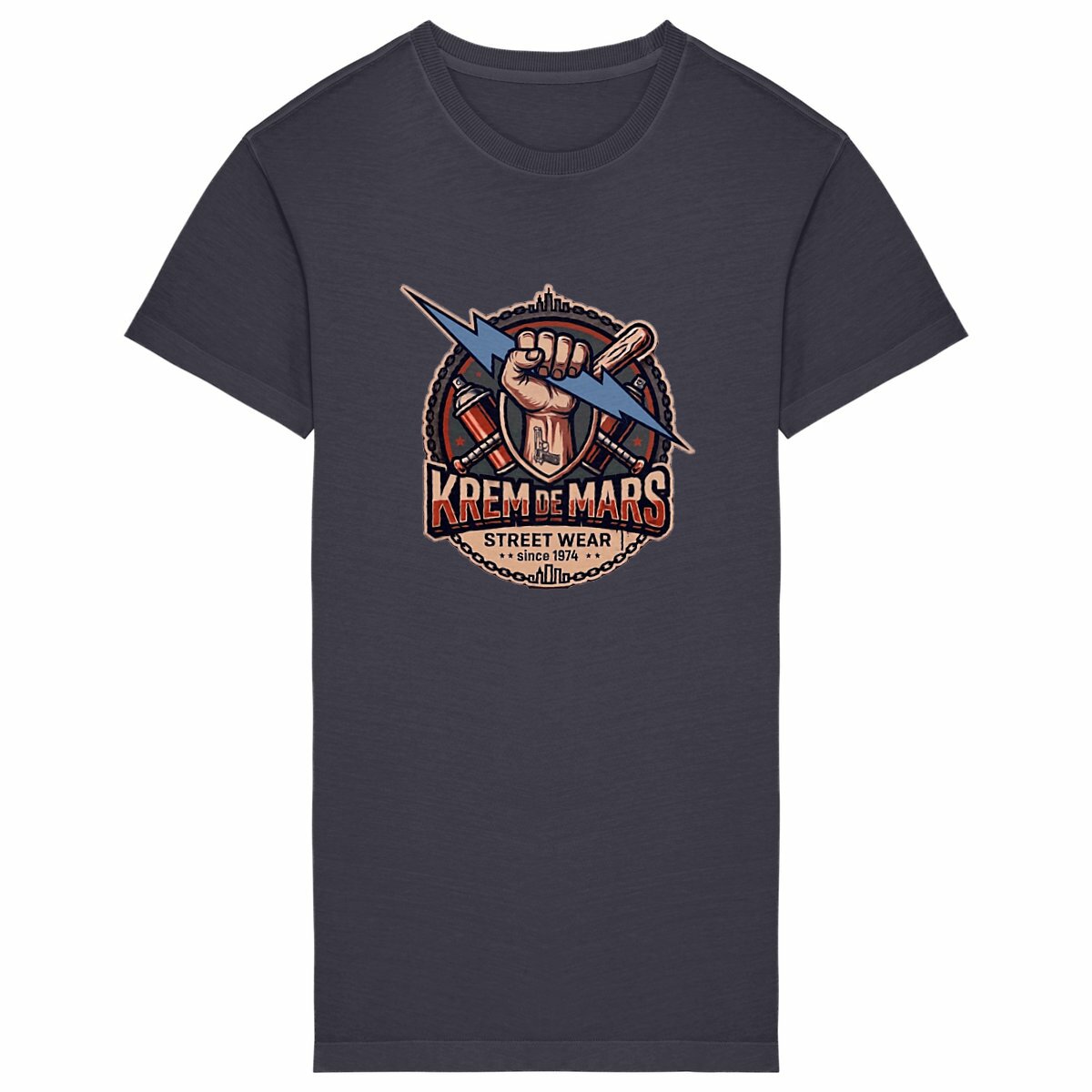 Robe tee-shirt vintage Femme KREM DE MARS - Image