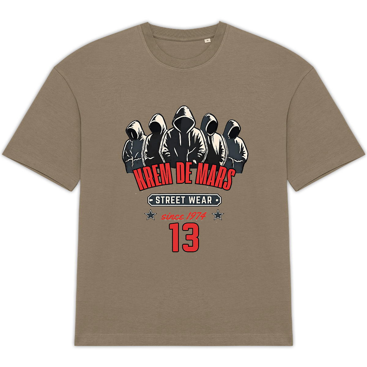 T-shirt epais oversize KREM DE MARS
