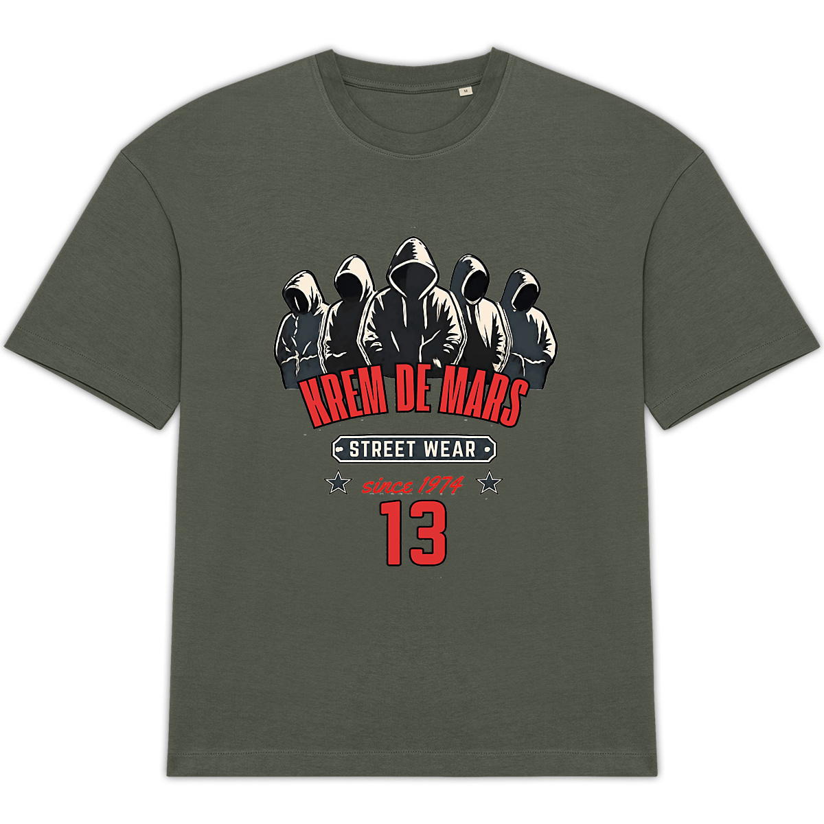 T-shirt epais oversize KREM DE MARS - Image