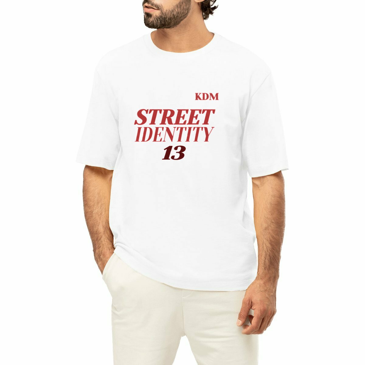 Tee-shirt epais oversize KREM DE MARS 
