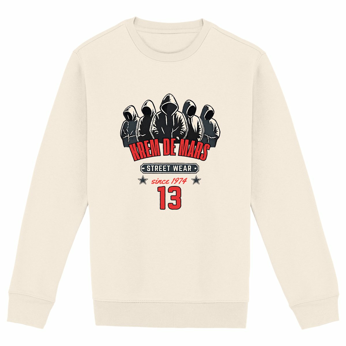 Sweat epais unisexe KREM DE MARS - Image