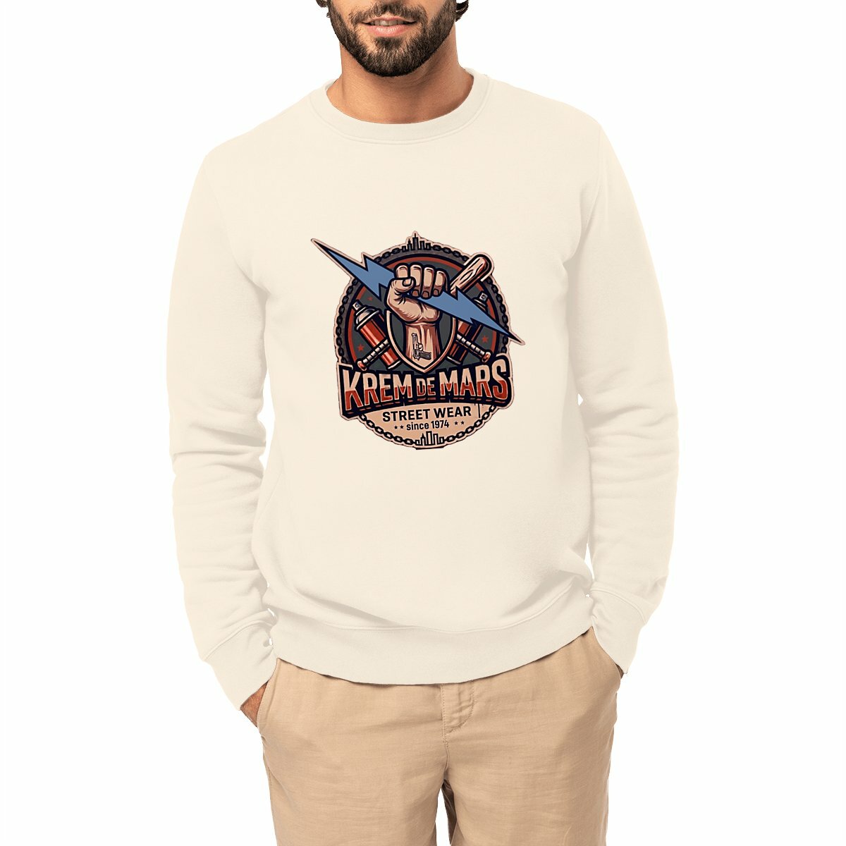 Sweat épais LOGO KREM DE MARS