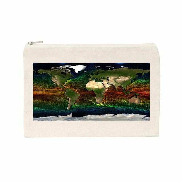 Ocean Currents Cotton Pouch - Image