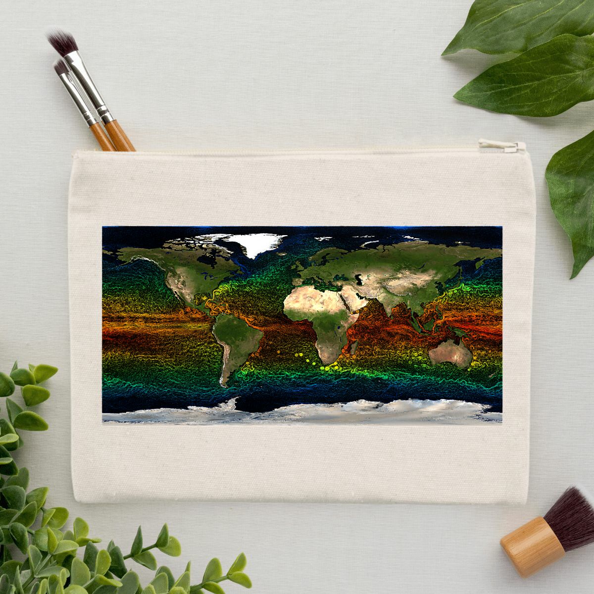 Ocean Currents Cotton Pouch