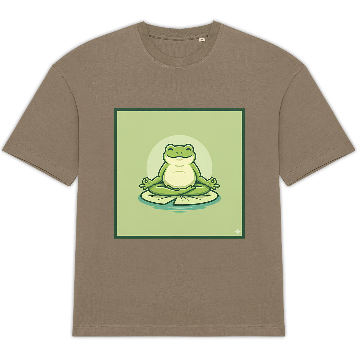 Unisex oversized t-shirt: Embrace Serenity with Meditation Frog - Image