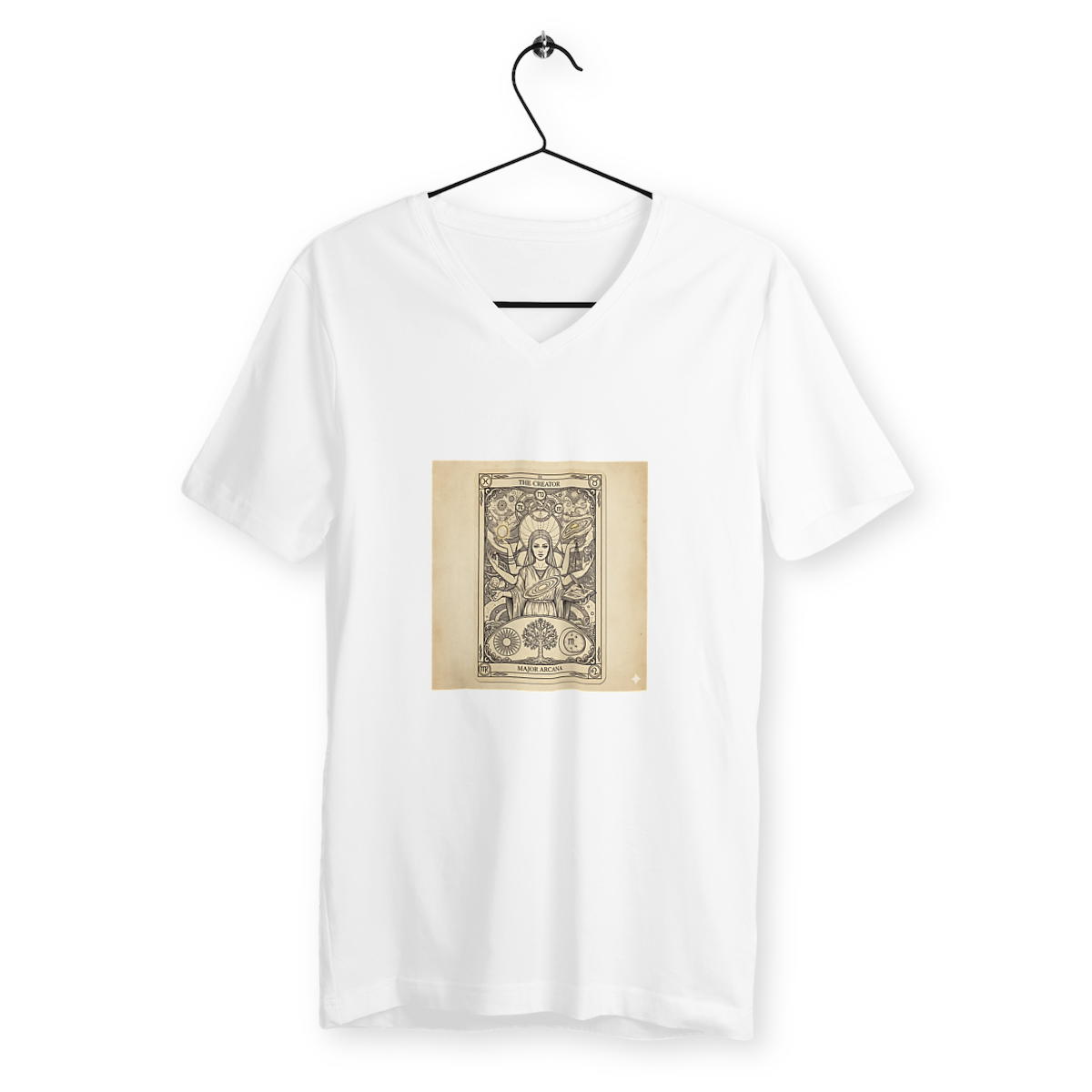 Men's v-neck T-shirt - Stylish Terro Card Design - Image