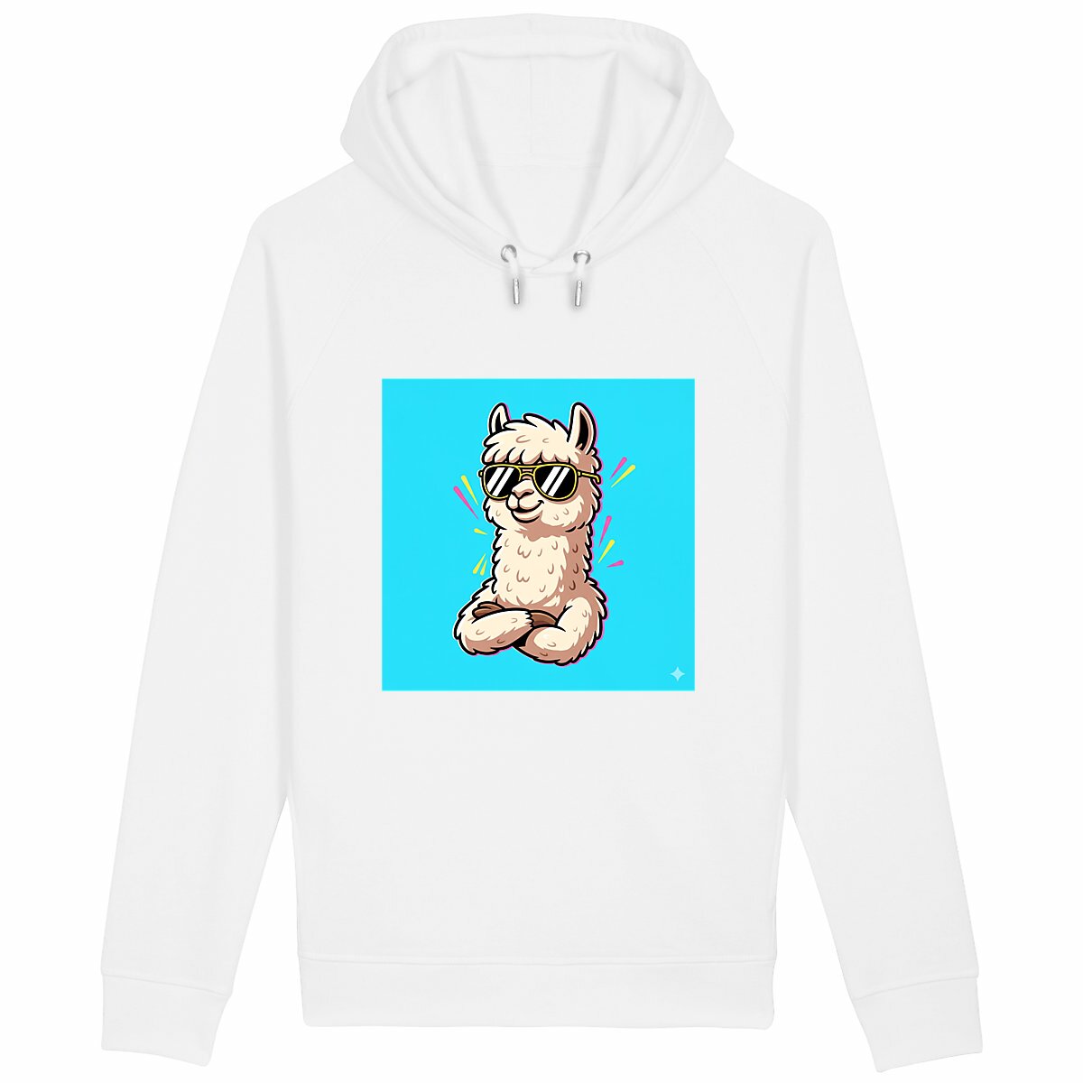 Unisex side pocket hoodie: Chill Alpaca Vibes