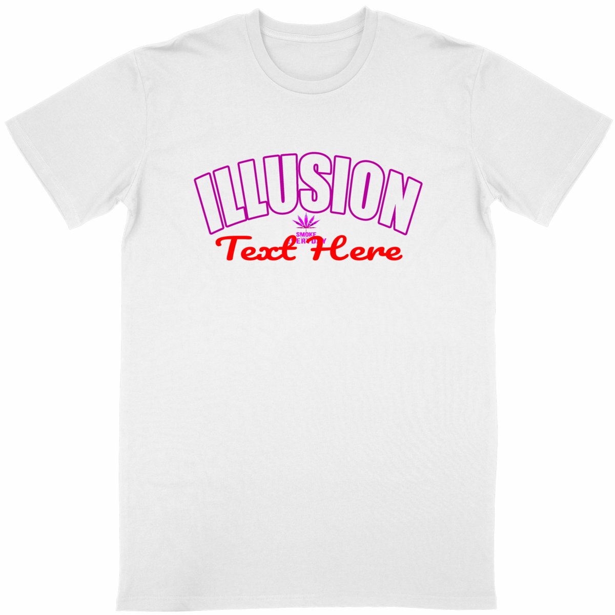 Illusion with text editable - Image