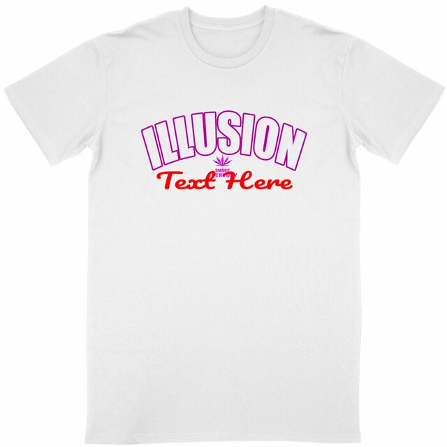 Illusion with text editable - Image