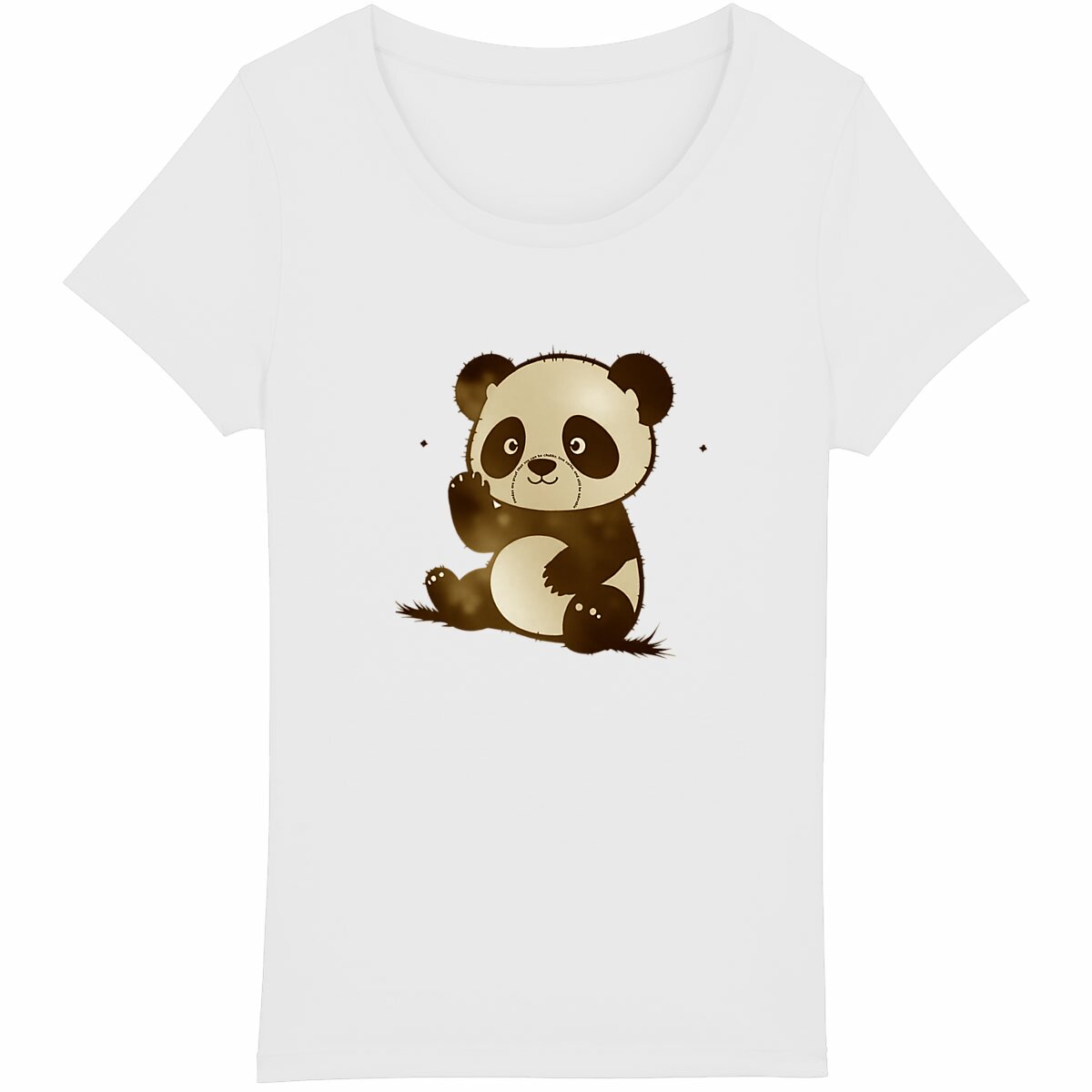 Women's lightweight T-shirt with Panda Design - Image