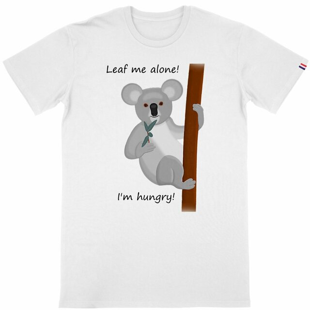 Image back QT Shirt Men | Koala | Leaf Alone