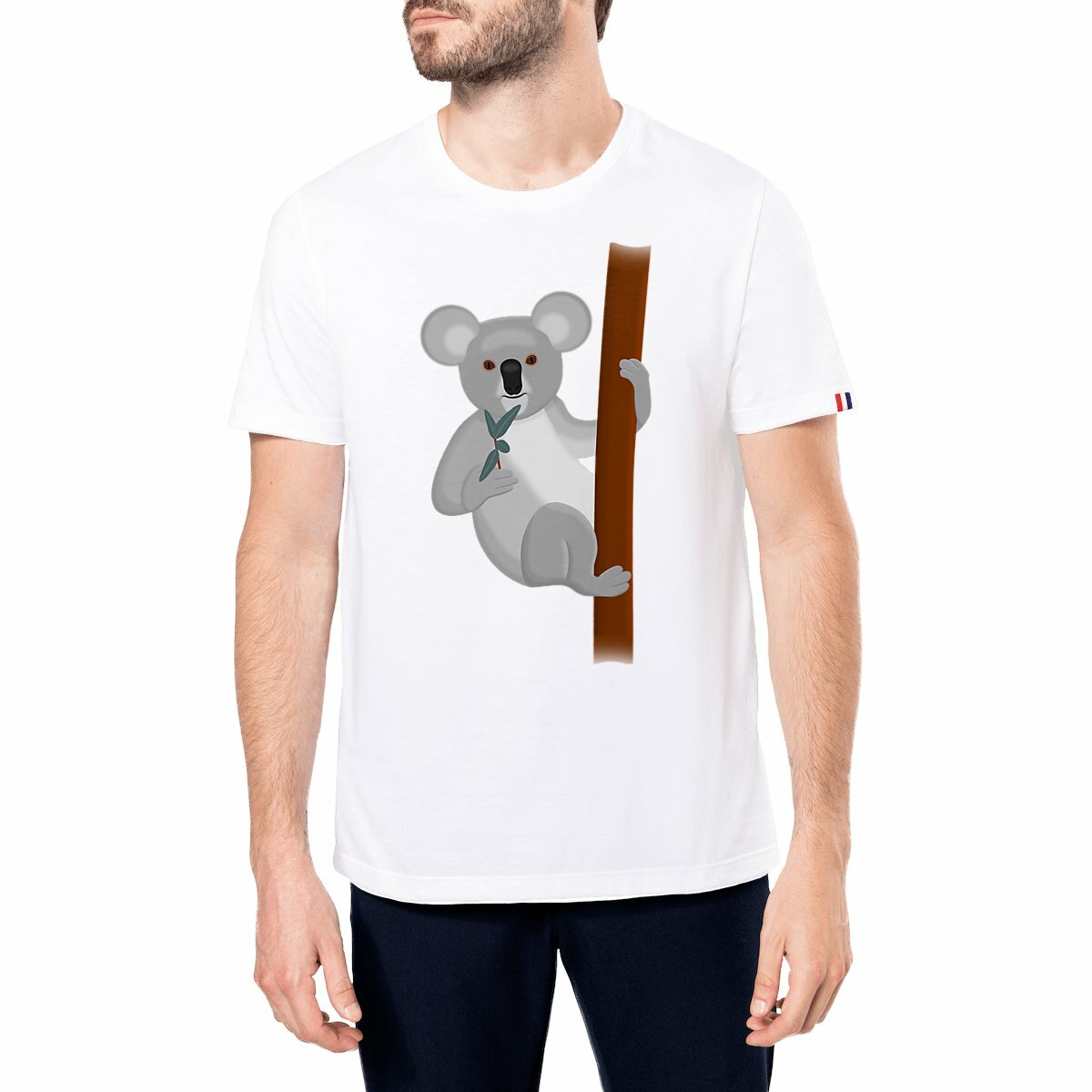 Image front QT Shirt Men | Koala