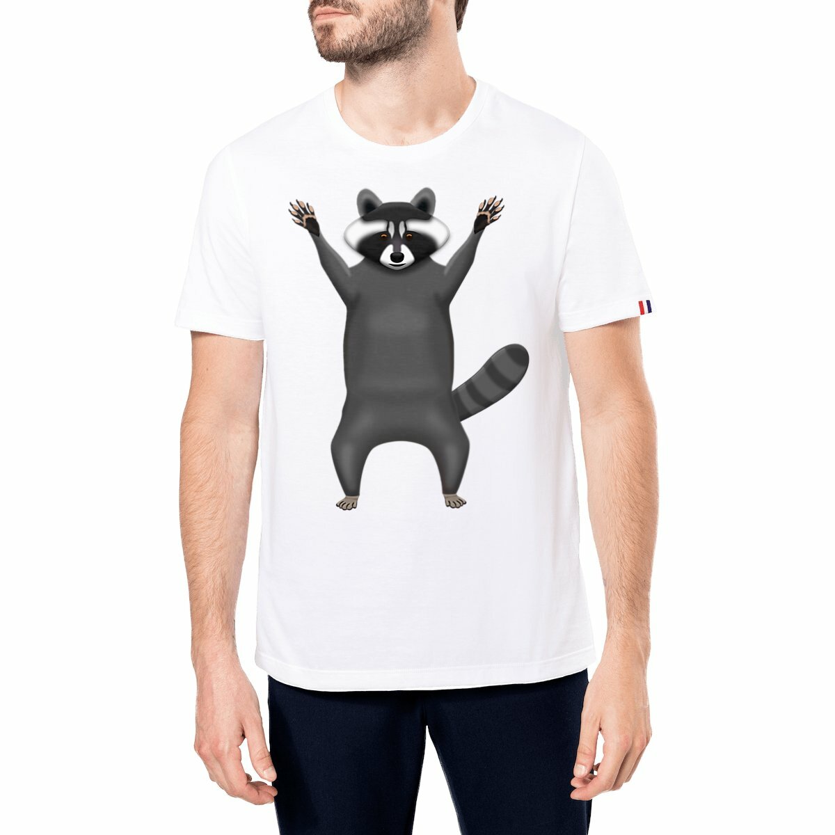 Image front QT Shirt Men | Trash Panda
