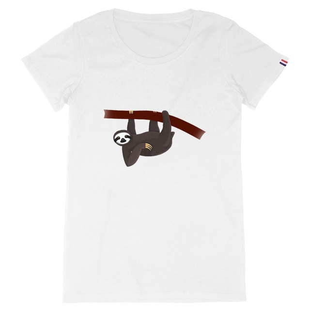 Image back QT Shirt Women | Sloth