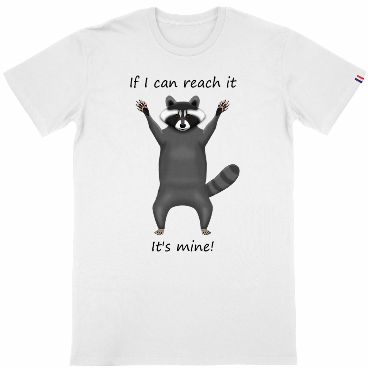 Image back QT Shirt Men | Trash Panda | Reach It