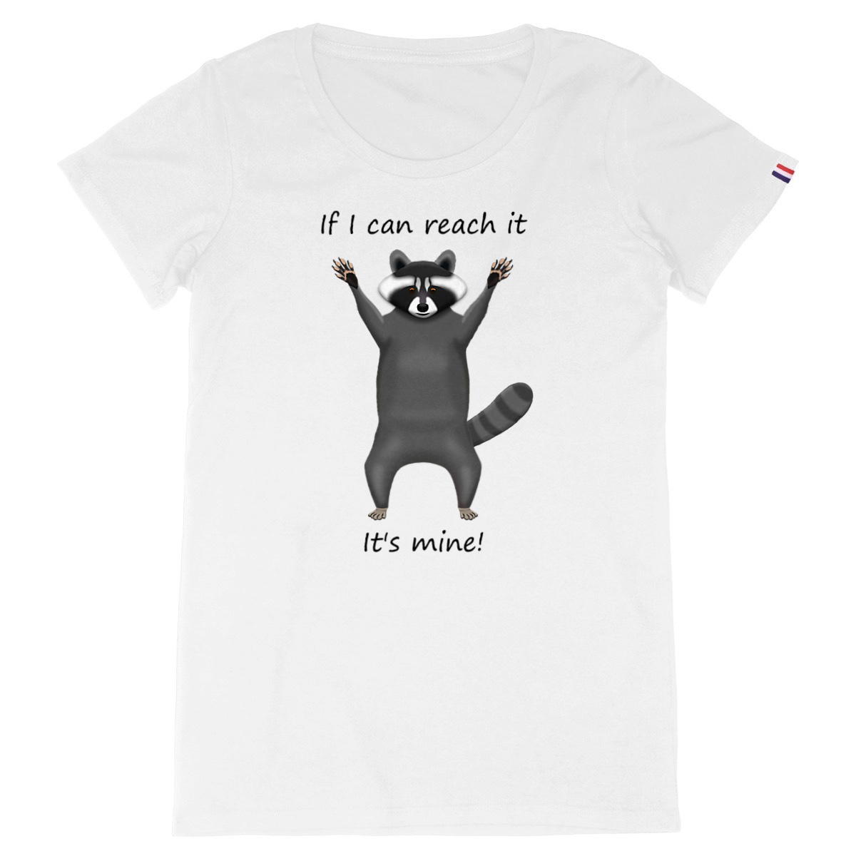 Image back QT Shirt Women | Trash Panda | Reach It