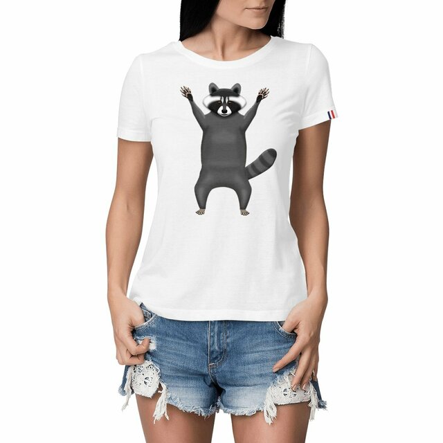 Image front QT Shirt Women | Trash Panda