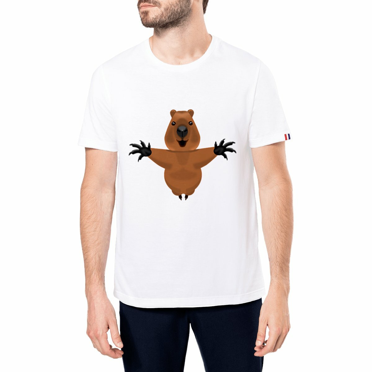 Image front QT Shirt Men | Quokka