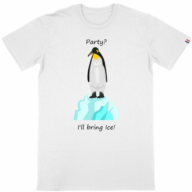 Image back QT Shirt Men | Penguin | Party Ice
