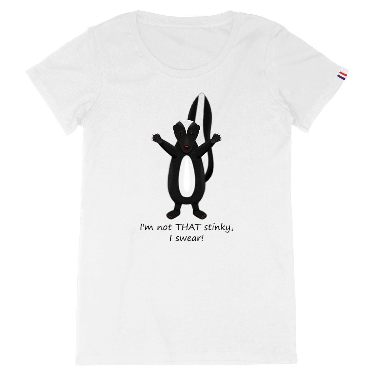 Image back QT Shirt Women | Skunk | Not THAT Stinky