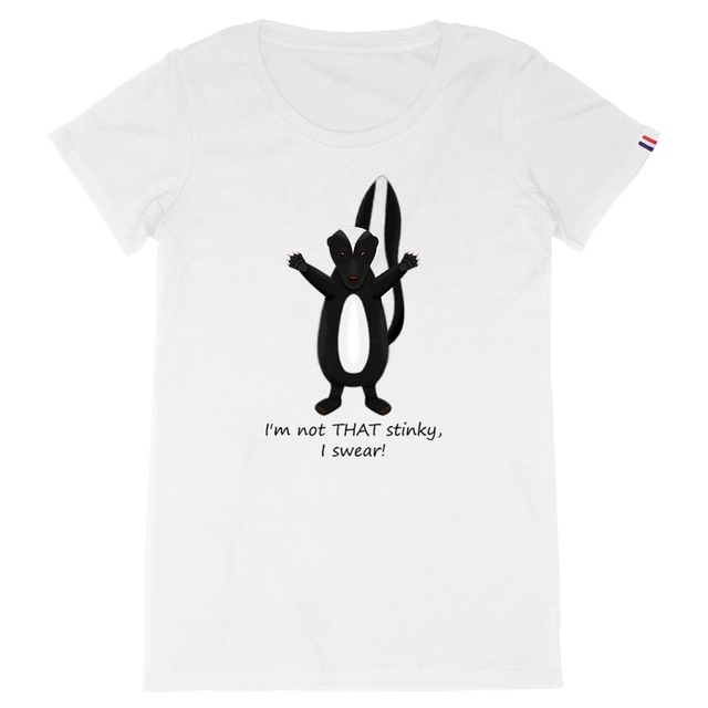 Image back QT Shirt Women | Skunk | Not THAT Stinky