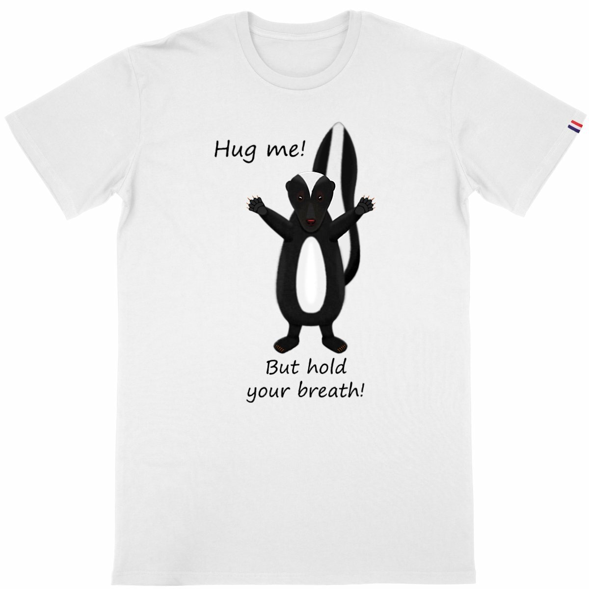 Image back QT Shirt Men | Skunk | Hug Hold Breath