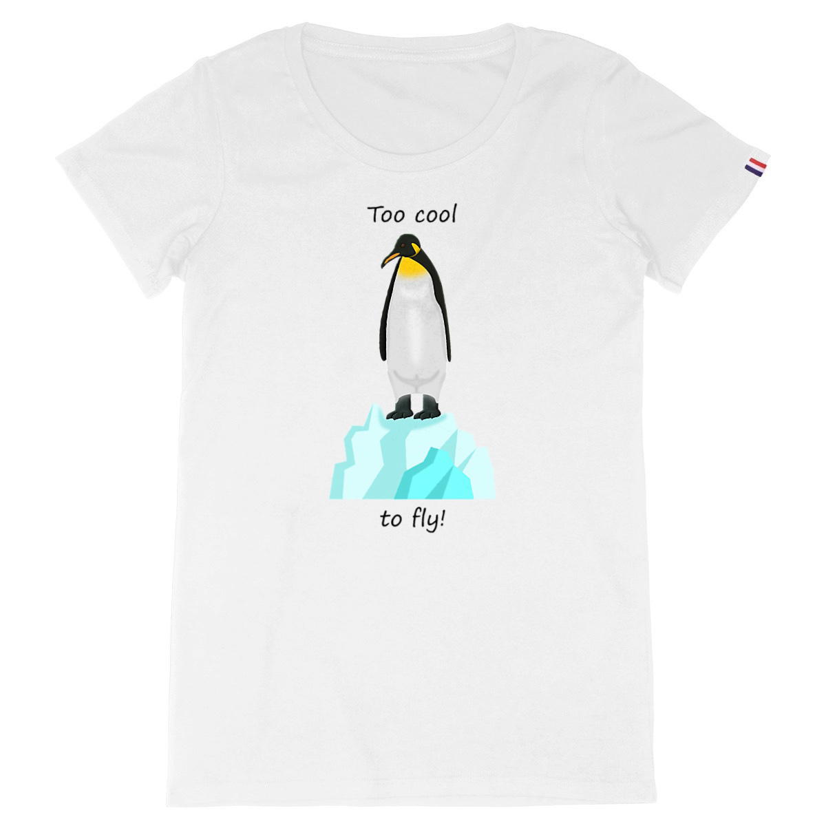 Image back QT Shirt Women | Penguin | Too Cool To Fly
