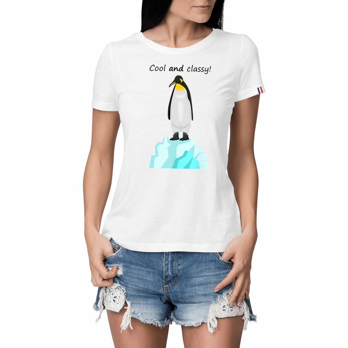 Image front QT Shirt Women | Penguin | Cool and Classy