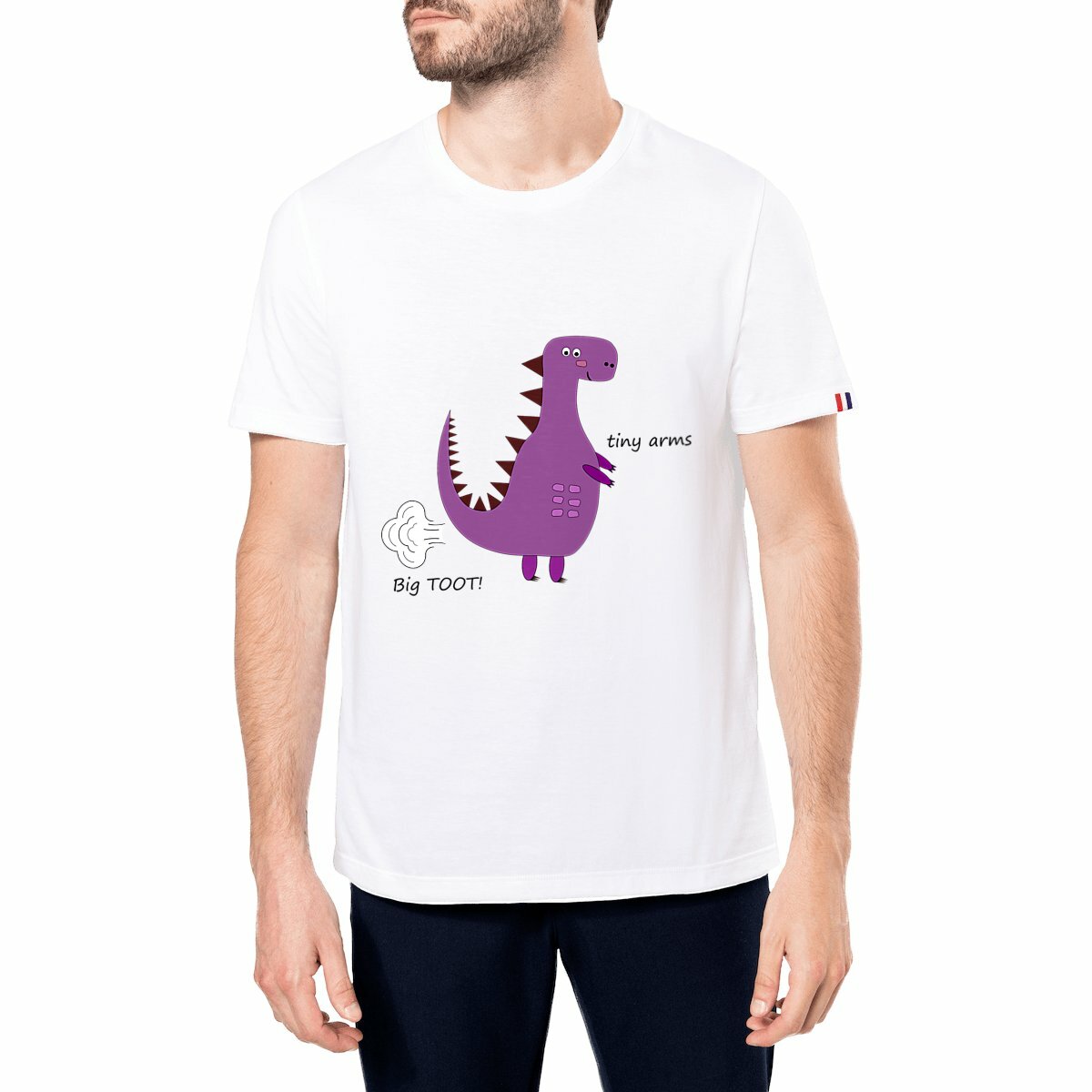 Image front QT Shirt Men | Dino | Big Toot