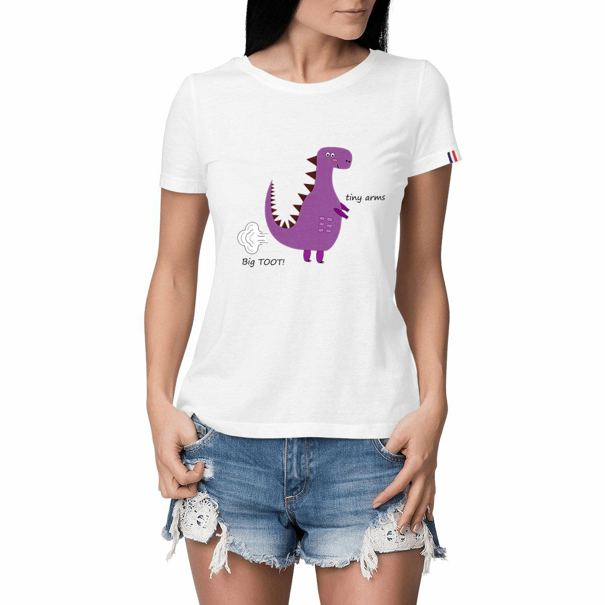 Image front QT Shirt Women | Dino | Big Toot