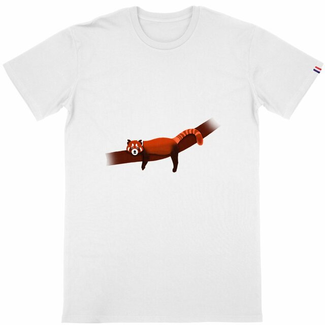 Image back QT Shirt Men | Red Panda