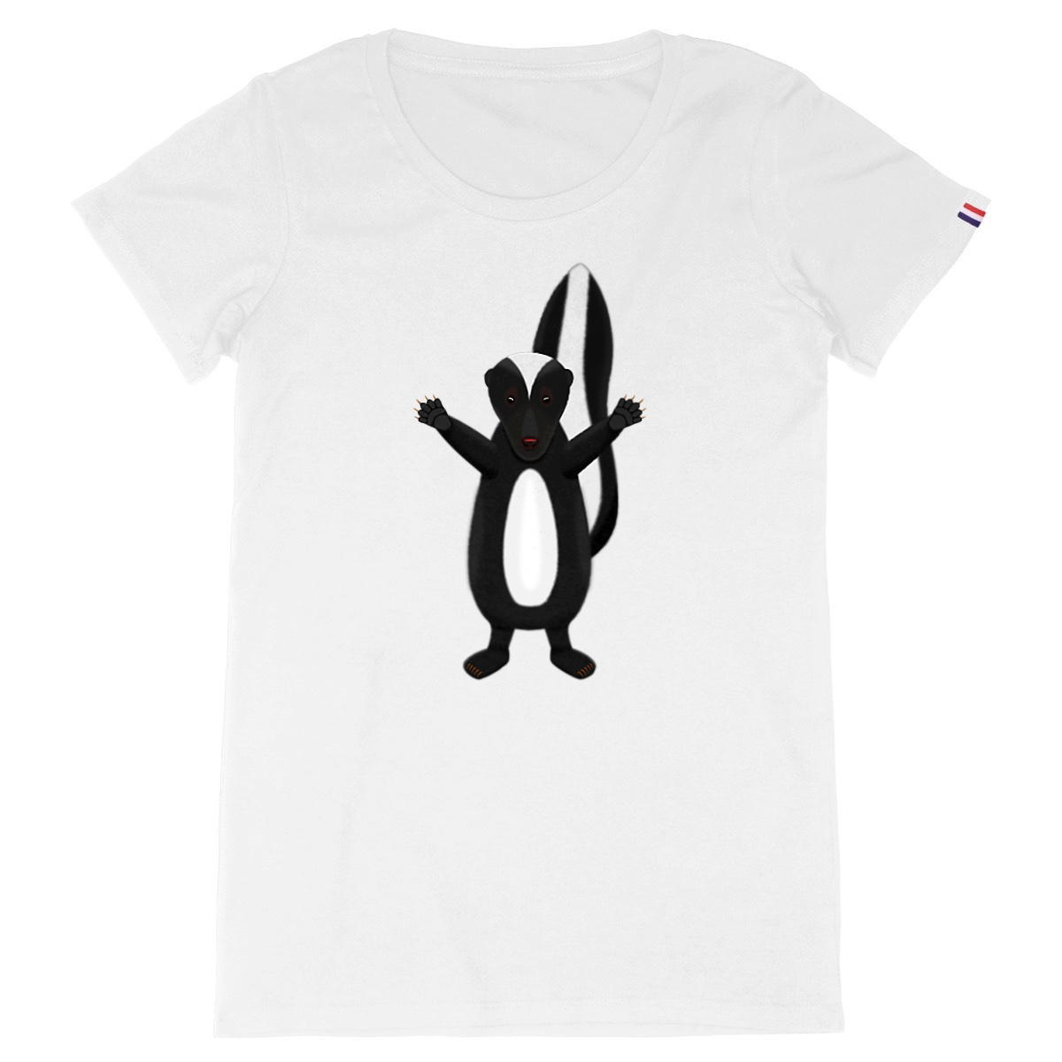 Image back QT Shirt Women | Skunk