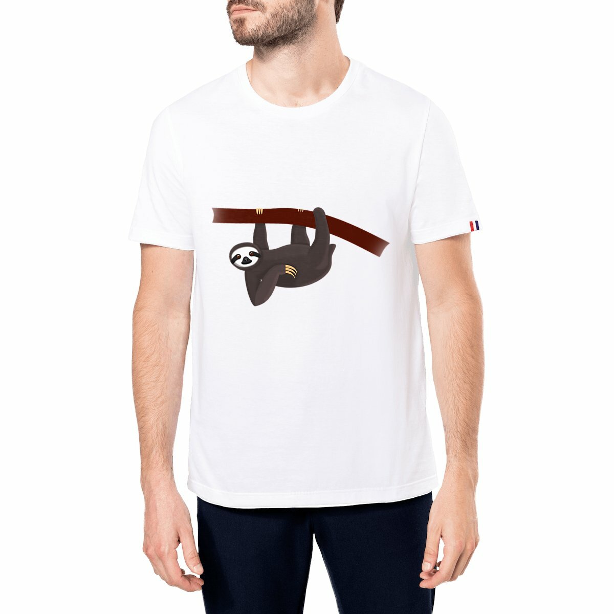 Image front QT Shirt Men | Sloth