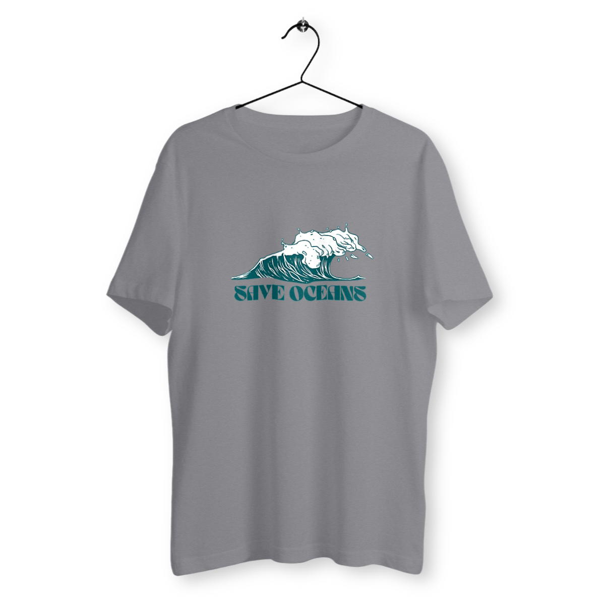Image back T-shirt Save Oceans Wave