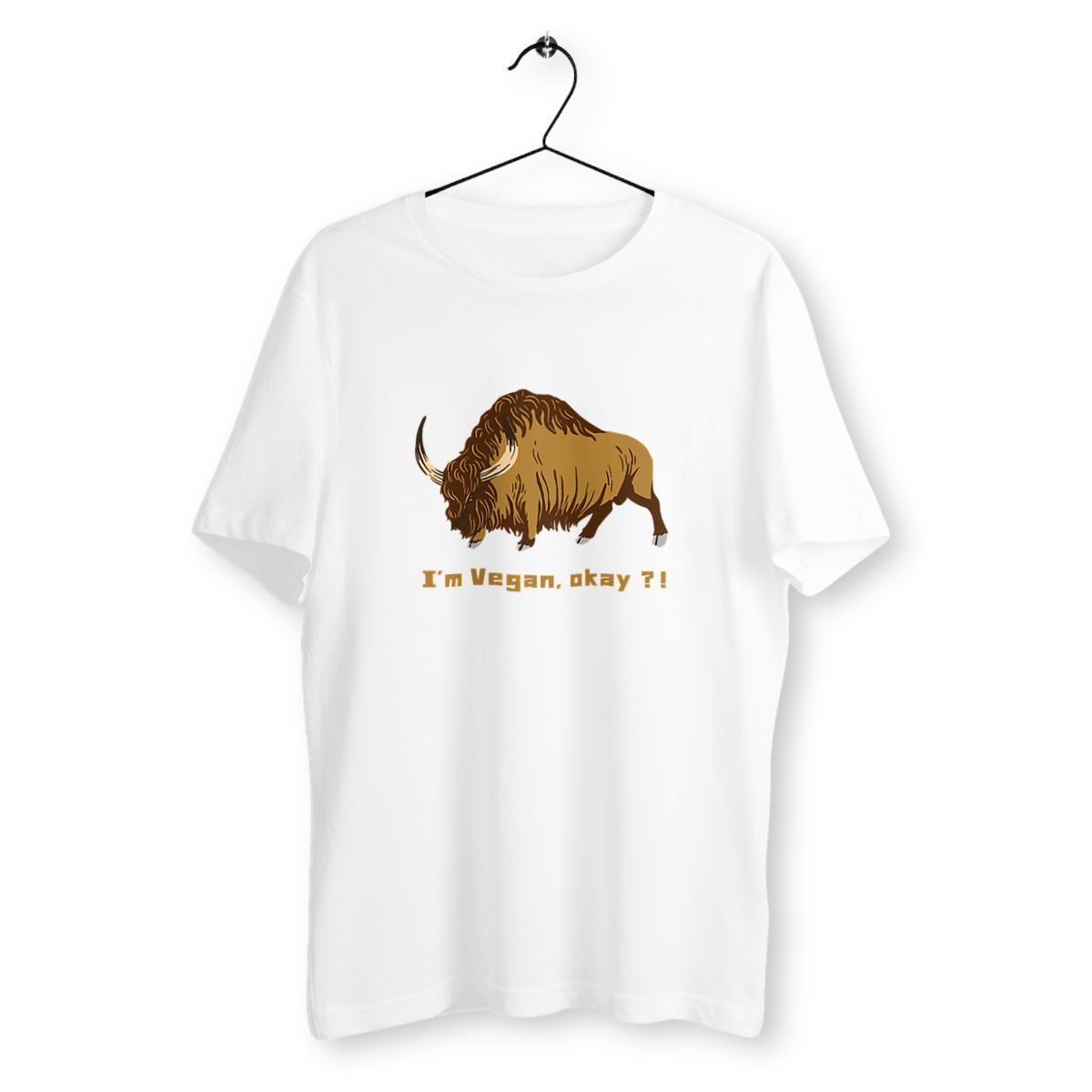 Image front T-shirt Vegan Zone Buffalo