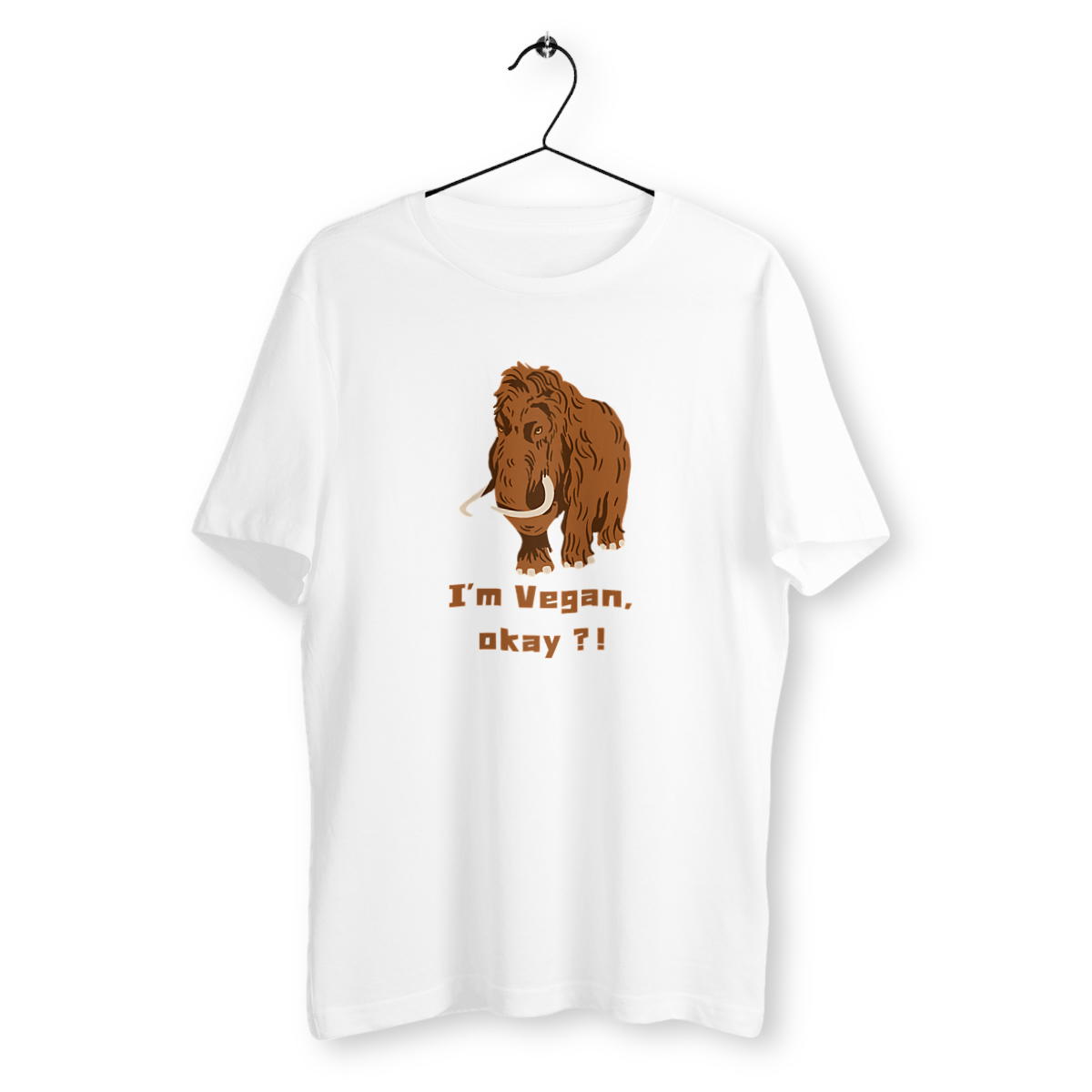 Image front T-shirt Vegan Zone Mammuth