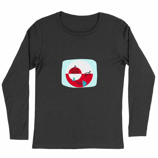 T-shirt Femme Léger manches longues : Sauvons le Groenland ! - Image