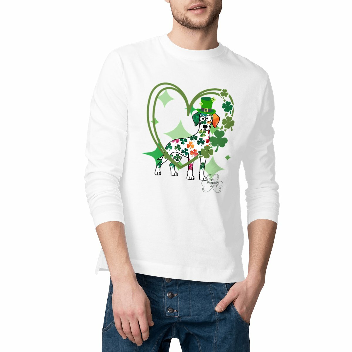 T-shirt Homme classique manches longues - Célébrez la Saint Patrick