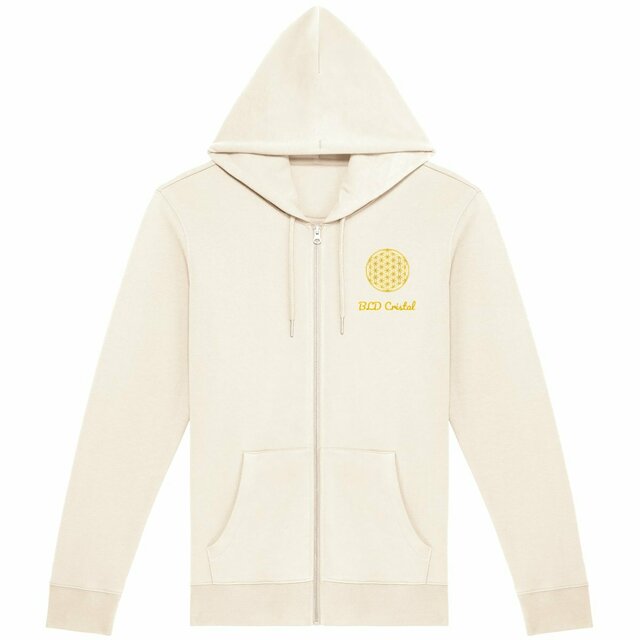 Sweat à capuche zippé unisexe  - Fleur de vie - Image