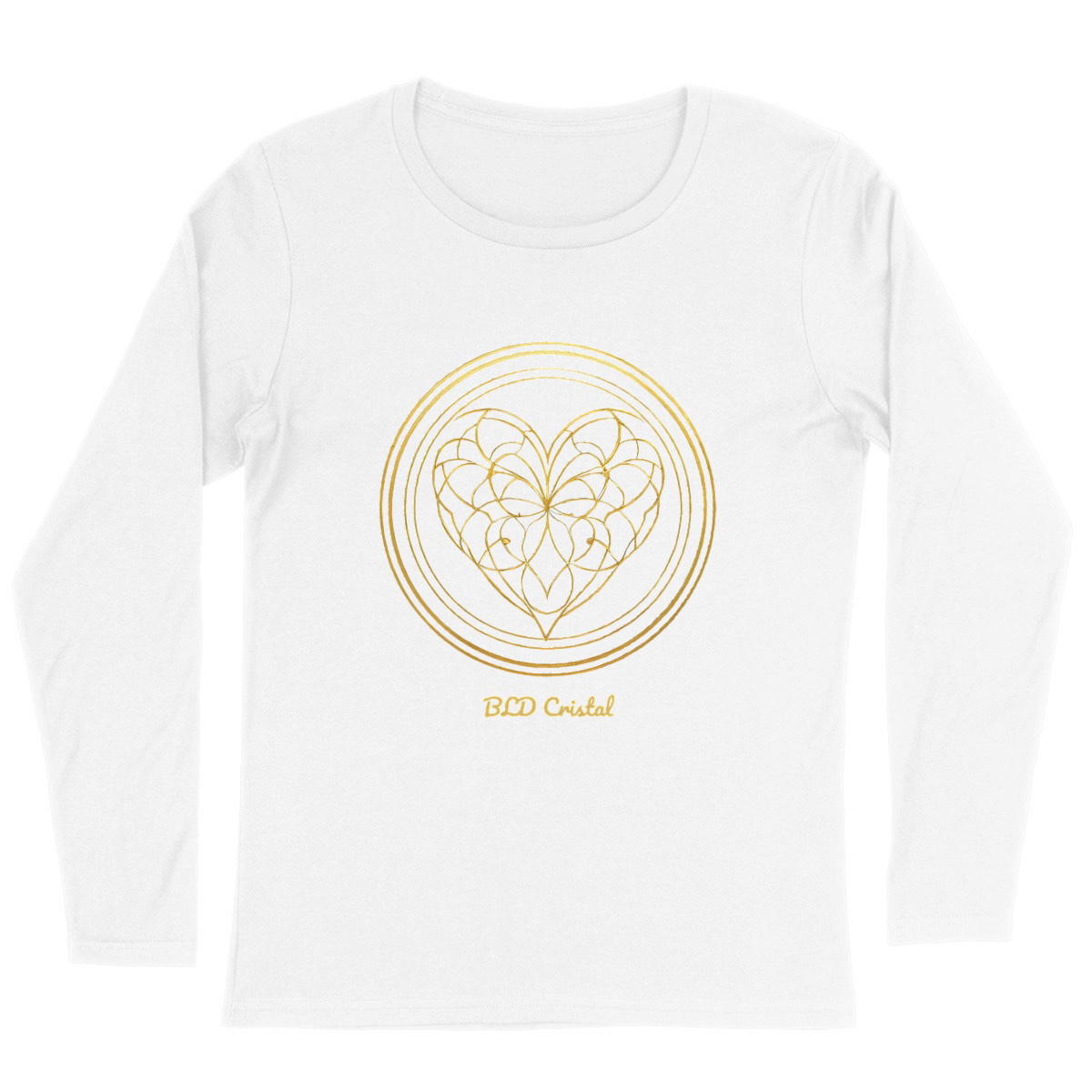 Coeur de cristal - T shirt Femme manches longues 