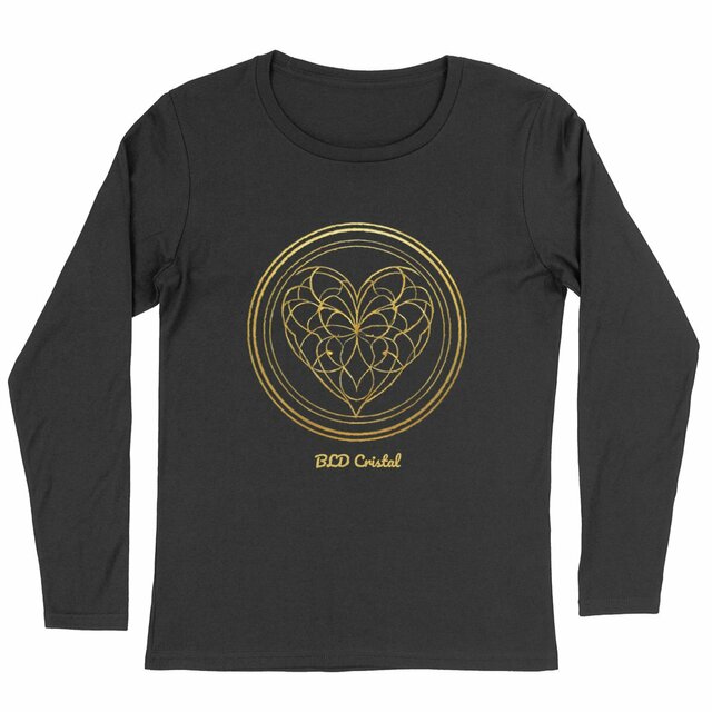 Coeur de cristal - T shirt Femme manches longues  - Image