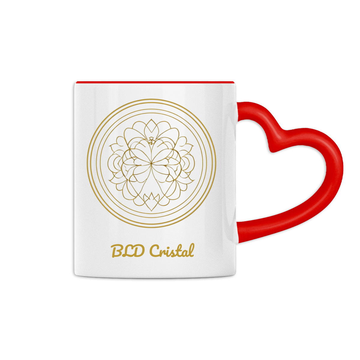 Fleur d’Âme - Mug à anse en forme de coeur  - Image