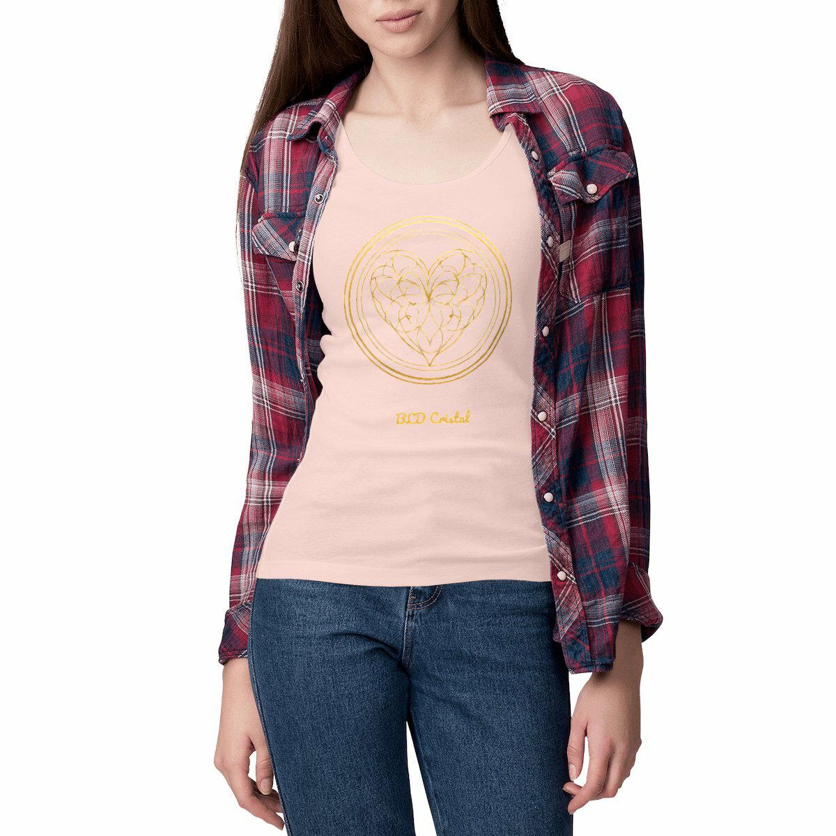 Coeur de cristal - Débardeur Femme Cintré 