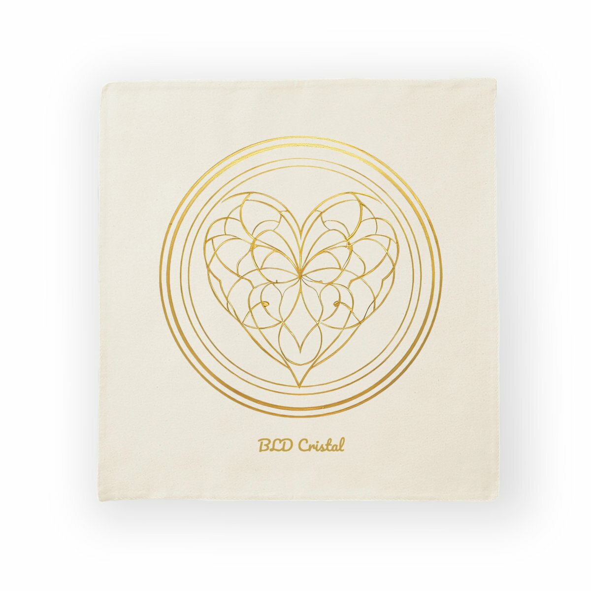 Coeur de cristal - Housse de coussin en coton 