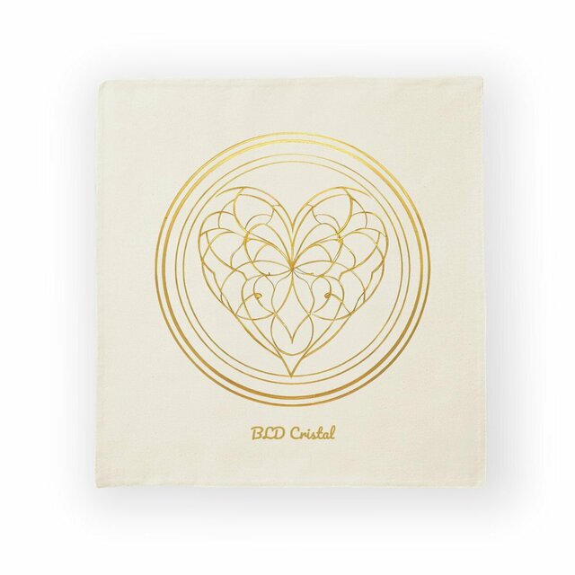 Coeur de cristal - Housse de coussin en coton 