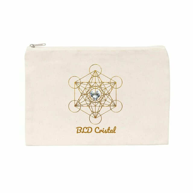 Métatron coeur de cristal - Pochette en coton